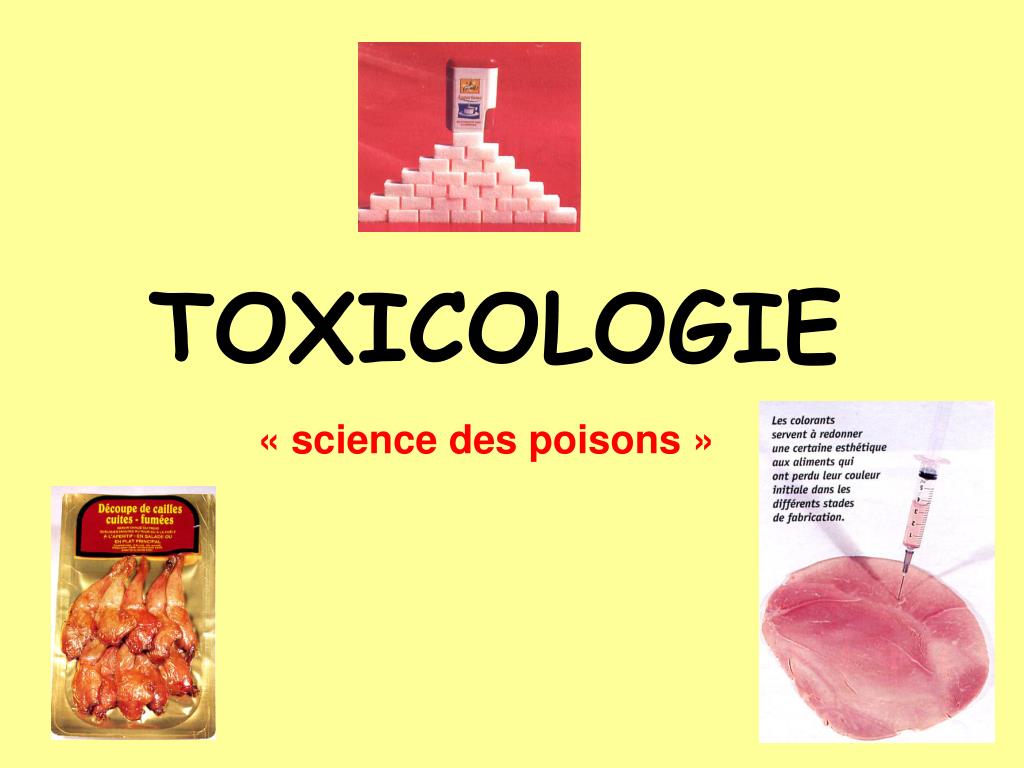 Cours de Toxicologie: Mme. EL ASRAOUY Mina